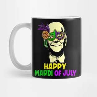 Happy Mardi Gras Joe Biden - Funny Sarcastic - 4th Of July Meme Mug